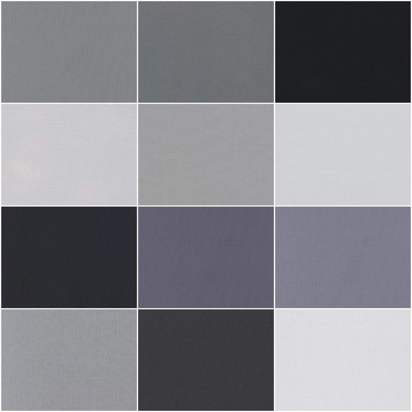 Kona Stormy Skies Palette 5" Squares 42pcs Robert Kaufman Cotton Fabric Kona-CHS-724-42