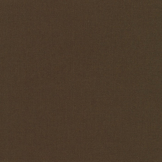 Kona Chocolate Brown Blender Solid Robert Kaufman Cotton Fabric