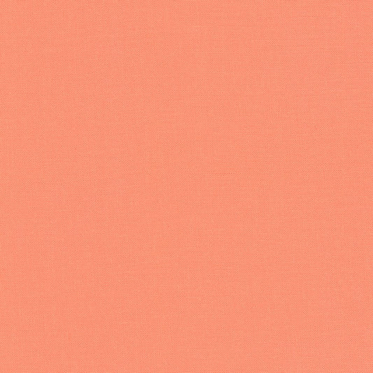 Kona Creamsicle Peach Solid Blender Robert Kaufman Cotton Fabric