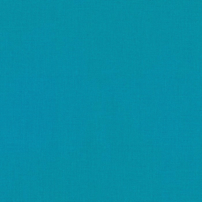 Kona Cyan Blue Green Blender Solid Robert Kaufman Cotton Fabric