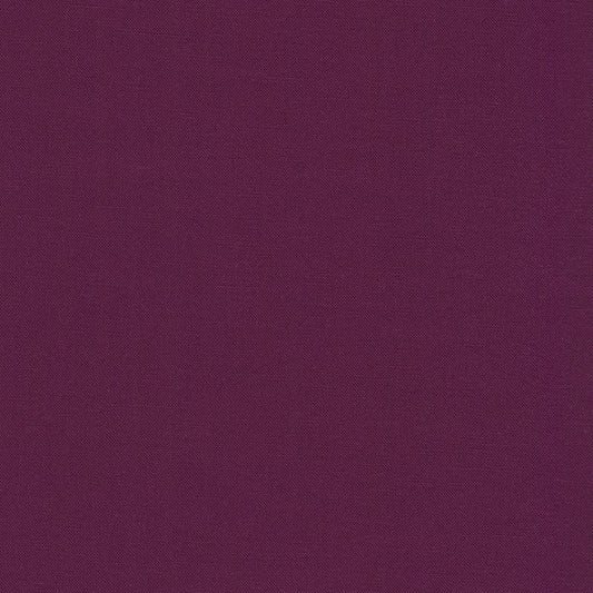 Kona Eggplant Purple Blender Solid Robert Kaufman Cotton Fabric