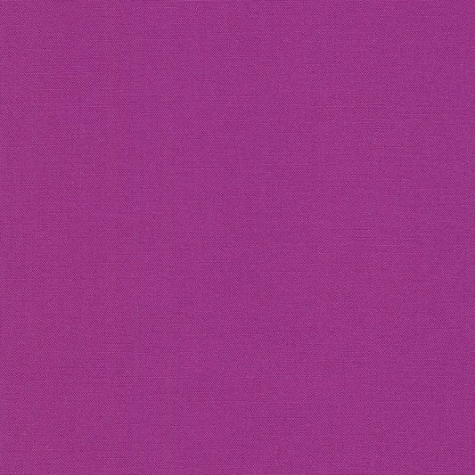 Kona Geranium Purple Solid Robert Kaufman Cotton Fabric