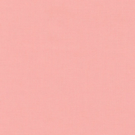 Kona Primrose Pink Solid Blender Robert Kaufman Cotton Fabric