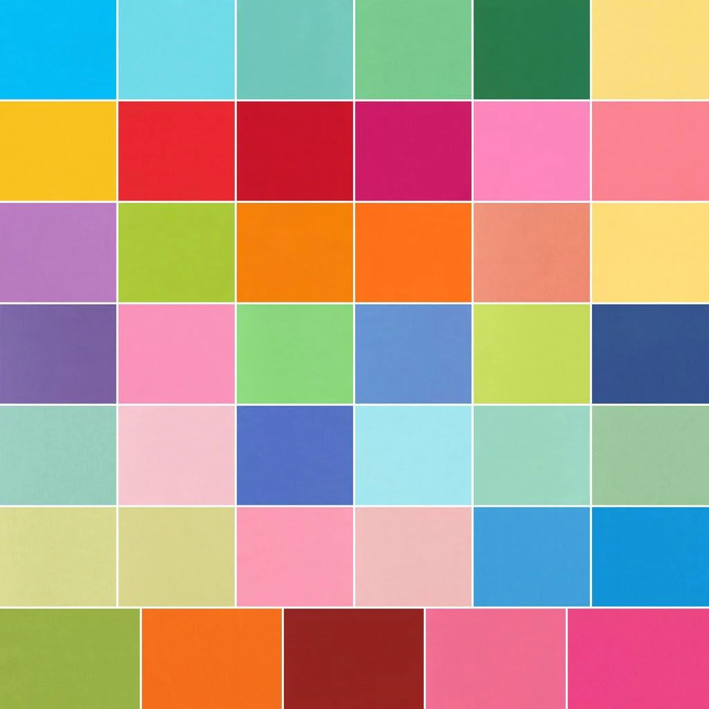 Kona New Bright Palette 2.5" Strips Jelly Roll 41 pcs Robert Kaufman Cotton Fabric Kona-RU-231-41