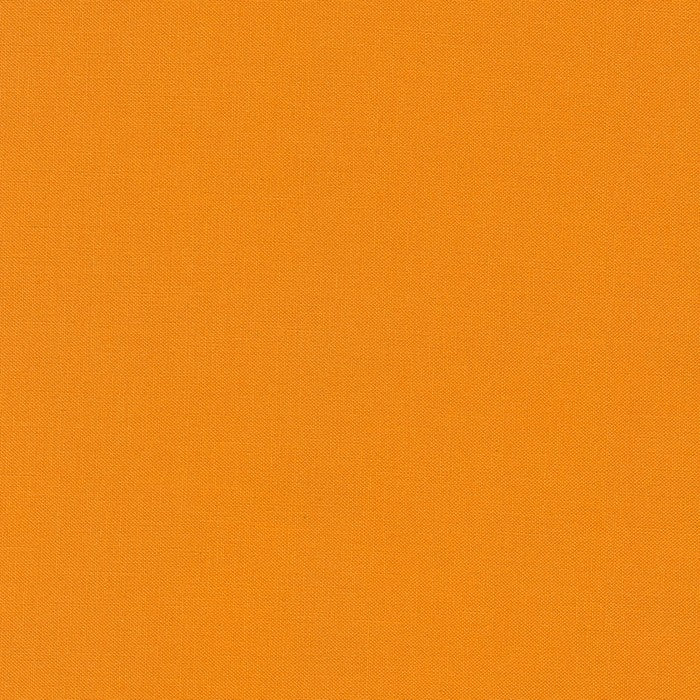 Kona Saffron Orange Blender Solid Robert Kaufman Cotton Fabric