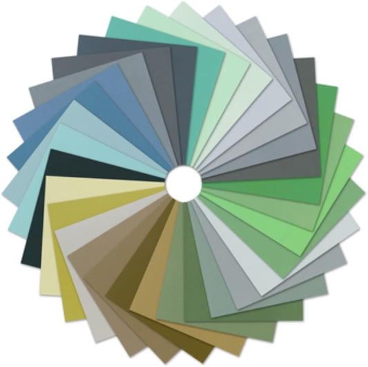 Kona BOM 2026 Aquamarine Solids Charm Pack 5" Squares 42pcs Robert Kaufman Cotton Fabric Kona-CHS-1369-42