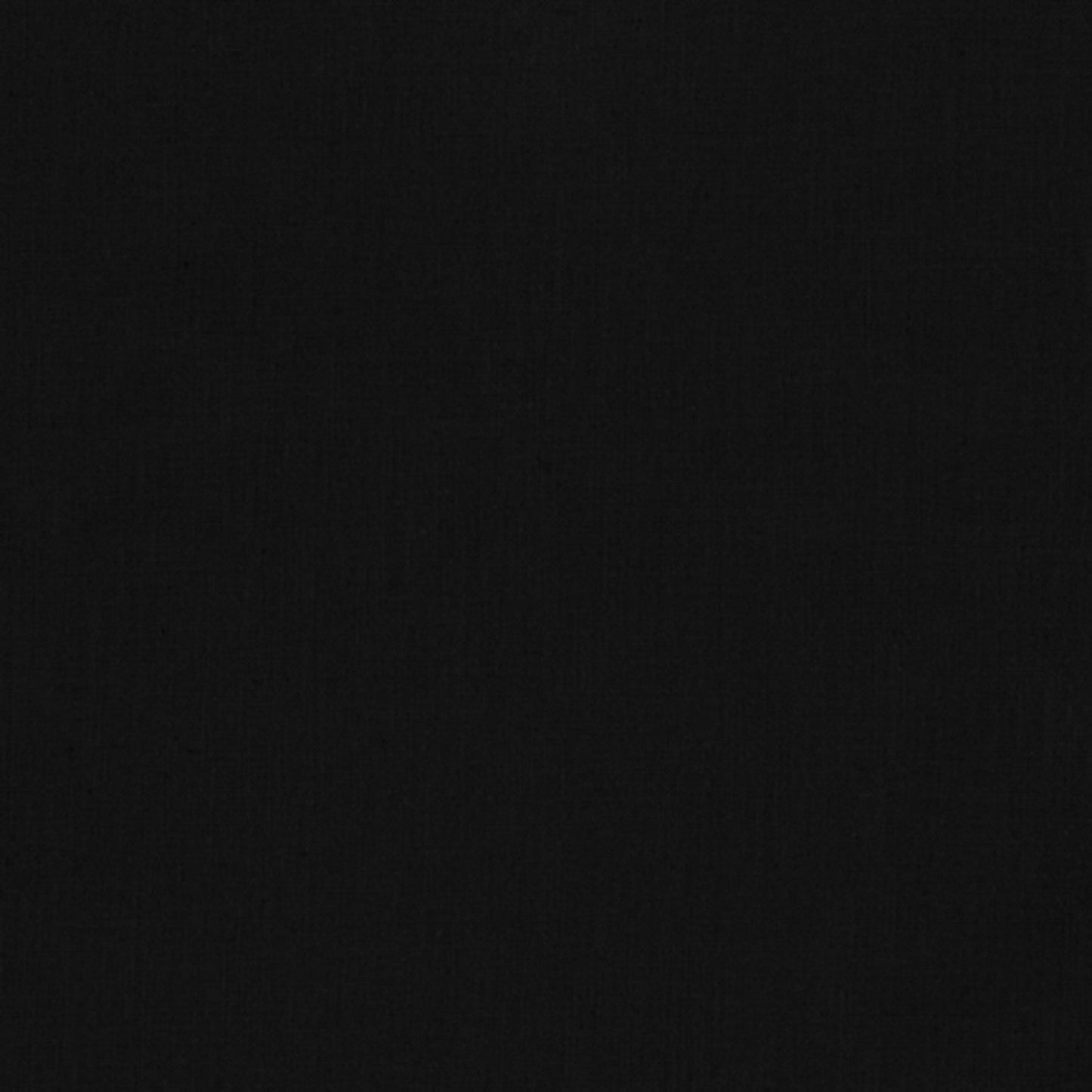 (SOLD PER BOLT) Kona Black Solid Robert Kaufman Cotton Fabric Kona-Black K001-1019-FB