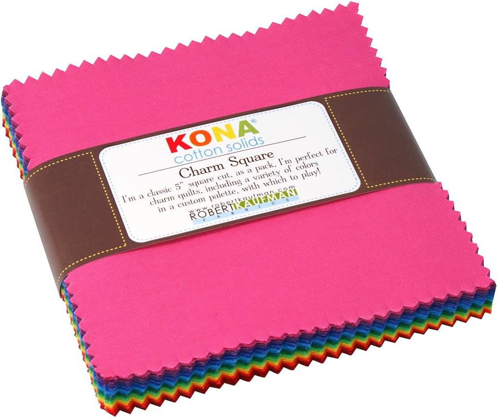 Kona Classic Palette 5" Squares 41pcs Robert Kaufman Cotton Fabric Kona-CHS-139-41