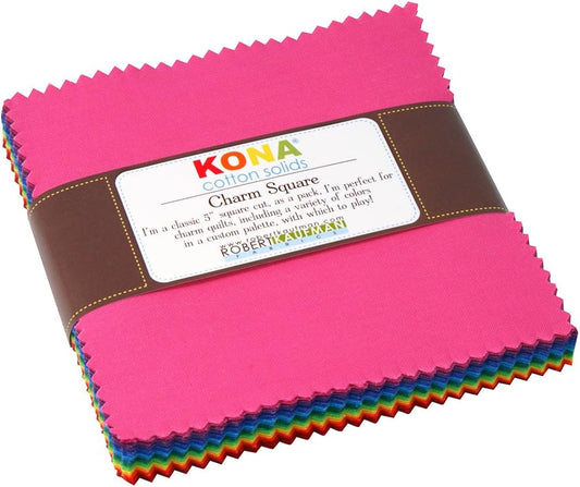 Kona Classic Palette 5" Squares 41pcs Robert Kaufman Cotton Fabric Kona-CHS-139-41