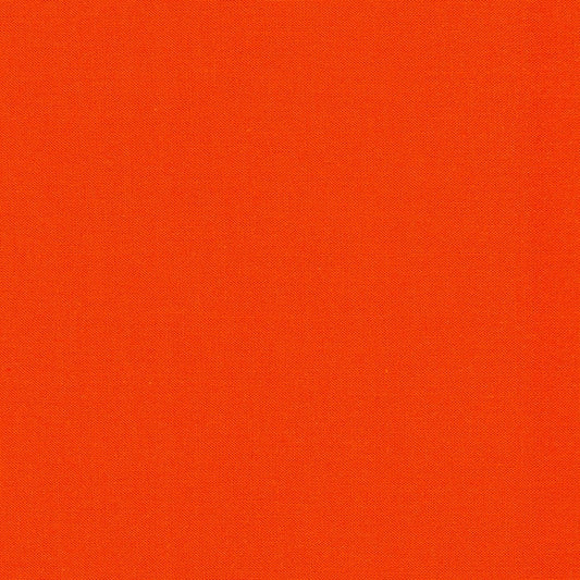 Kona Flame Red Orange Solid Robert Kaufman Cotton Fabric