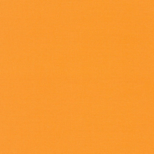 Kona Goldfish Orange Solid designed by Robert Kaufman 44 inches wide 100% Cotton Fabric Kona-Goldfish-K001-474