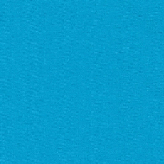 Kona Lagoon Blue Solid Robert Kaufman Cotton Fabric