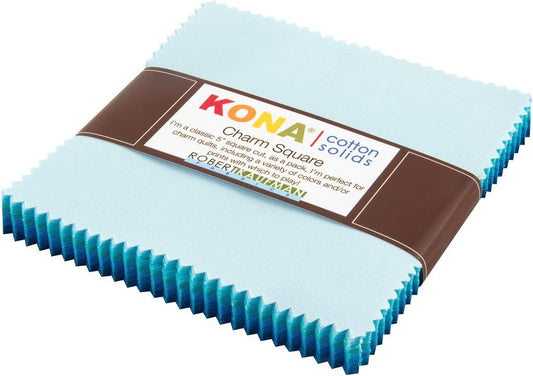 Kona Pool Party Palette 5" Squares 42pcs Robert Kaufman Cotton Fabric Kona-CHS-350-42