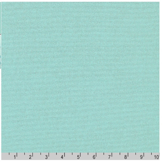 Kona Sheen Beach Glass Aqua Metallic Robert Kaufman Cotton Fabric RK-K106-1918