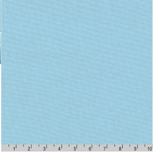 Kona Sheen Mirage Blue Metallic Robert Kaufman Cotton Fabric RK-K106-1931