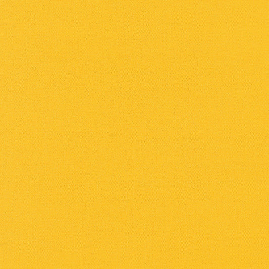Kona Sheen Sunshine Yellow Metallic Robert Kaufman Cotton Fabric RK-K106-232