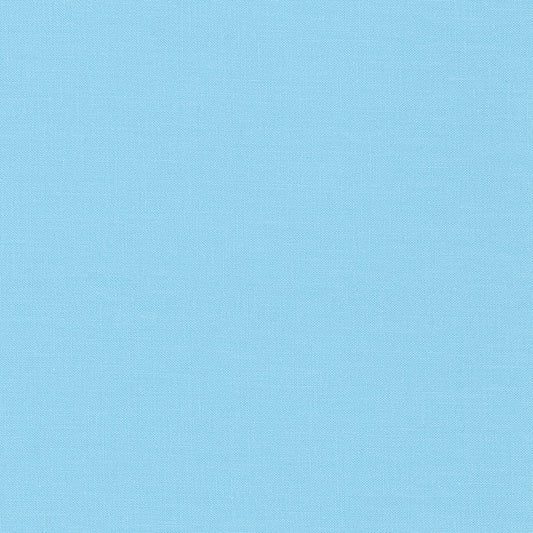 Kona Spa Blue Solid Robert Kaufman Cotton Fabric
