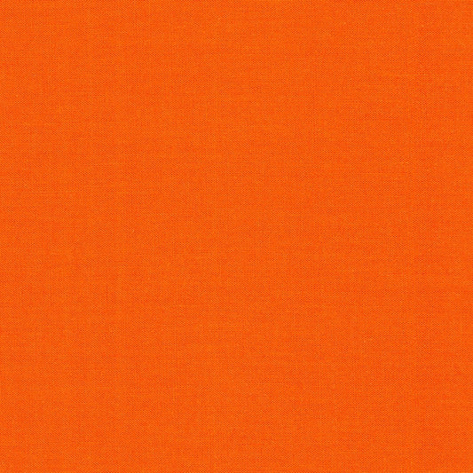 Kona Tangerine Orange Solid Robert Kaufman Cotton Fabric