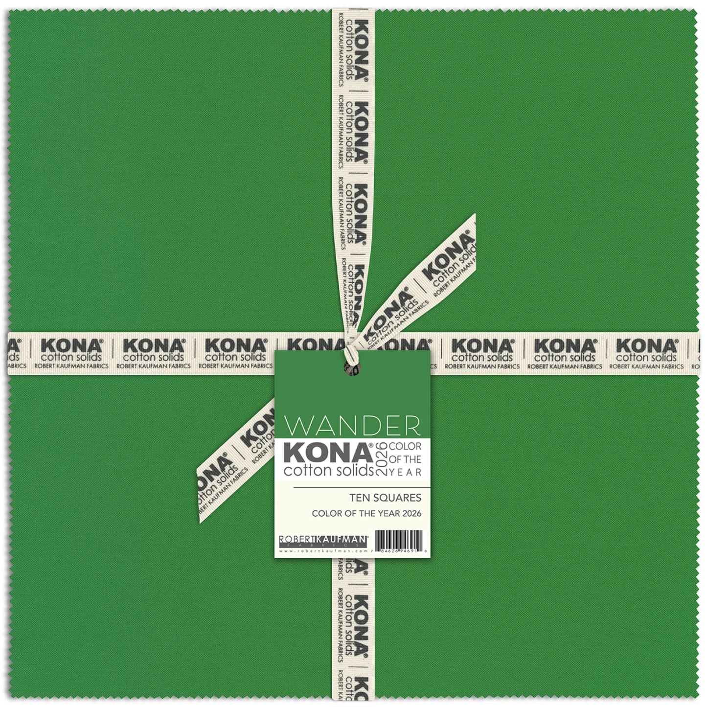 Kona Color of the Year 2026 Wander 10" Squares Layer Cake 42pcs Robert Kaufman Cotton Fabric RK-TEN-1439-42