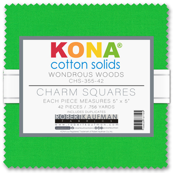 Kona Wondrous Woods Palette 5" Squares 43pcs Robert Kaufman Cotton Fabric Kona-CHS-355-42