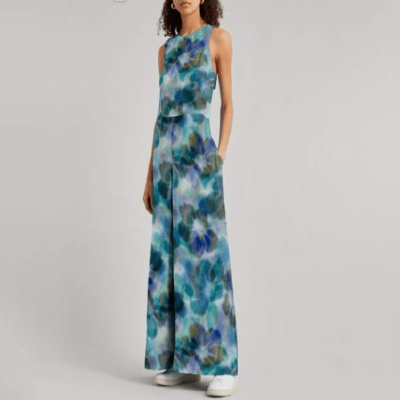 SS26 Floral Rebellion Jessica Alexandra Blue Liberty Fabrics Cotton Tana Lawn Fabric LF-036361033-A | US Fabric Shop