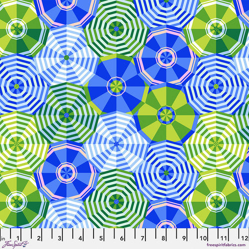 La Dolce Vita Sun Shade Blue Stacy Peterson Free Spirit Cotton Fabric FS-PWST027.XBLUE | US Fabric Shop