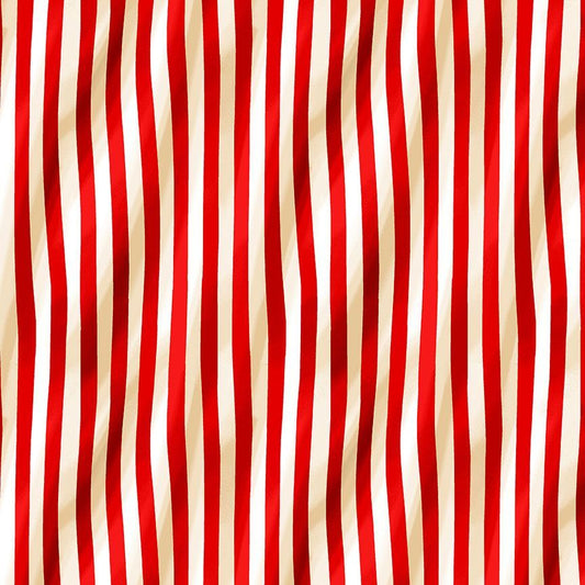 Lady Liberty USA Red and White Squiggle Stripes Chong-A Hwang Timeless Treasures Cotton Fabric