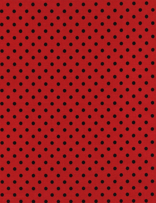 Black White 1/8" Polka Dot Basic Pin Timeless Treasures Cotton Fabric