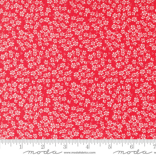 Laguna Sunrise Harbor Florals Geranium Red Sherri & Chelsi Moda Cotton Fabric