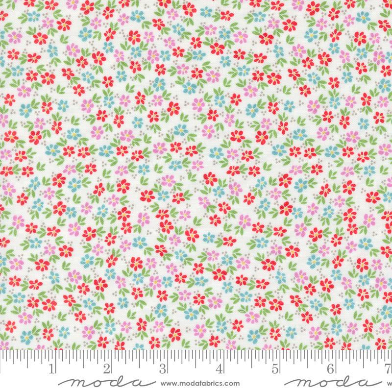 Laguna Sunrise Harbor Florals Off White Multi Sherri & Chelsi Moda Cotton Fabric