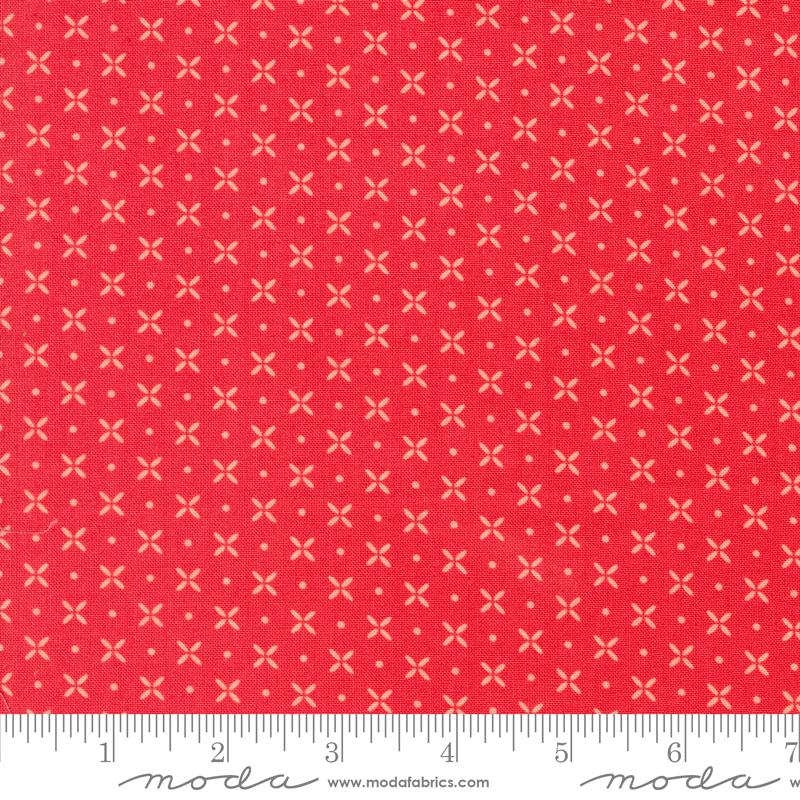 Laguna Sunrise Orange Peel Blenders Dot Geranium Red Sherri & Chelsi Moda Cotton Fabric