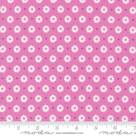 Laguna Sunrise Petal Florals Dot Sweet Pea Pink Sherri & Chelsi Moda Cotton Fabric