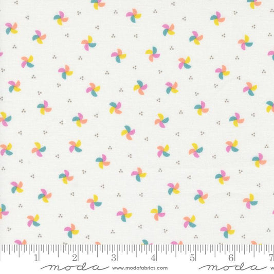 Laguna Sunrise Pinwheel Blenders Off White Multi Sherri & Chelsi Moda Cotton Fabric