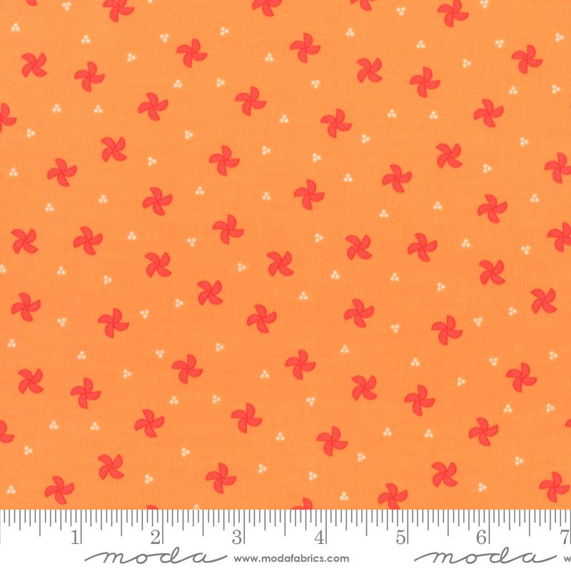 Laguna Sunrise Pinwheel Blenders Orange Sherri & Chelsi Moda Cotton Fabric