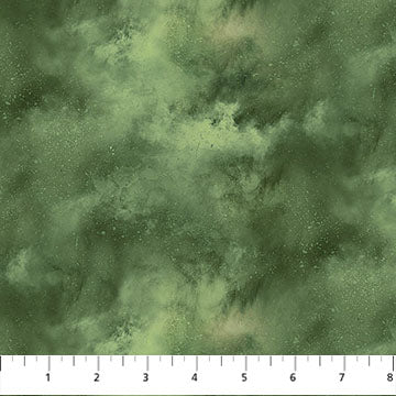 Lakeside Retreat Texture Dark Green Deborah Edwards Northcott Cotton Fabric NC-DP28489-76