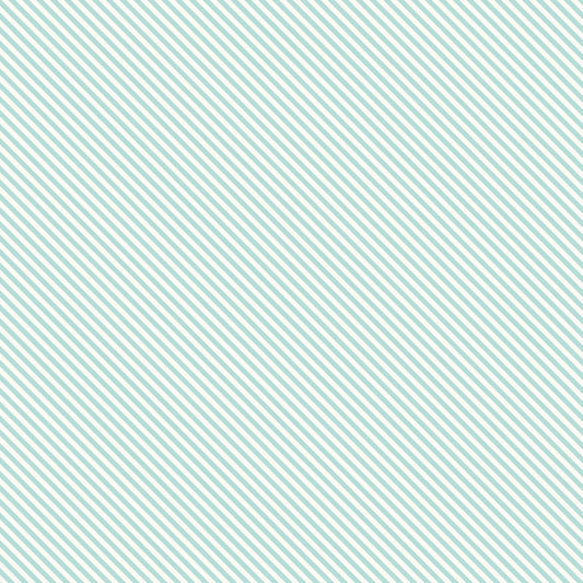 Lanai Bias Stripes Aqua Maywood Studio Cotton Fabric