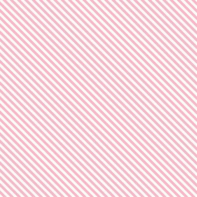 Lanai Bias Stripes Pink Maywood Studio Cotton Fabric