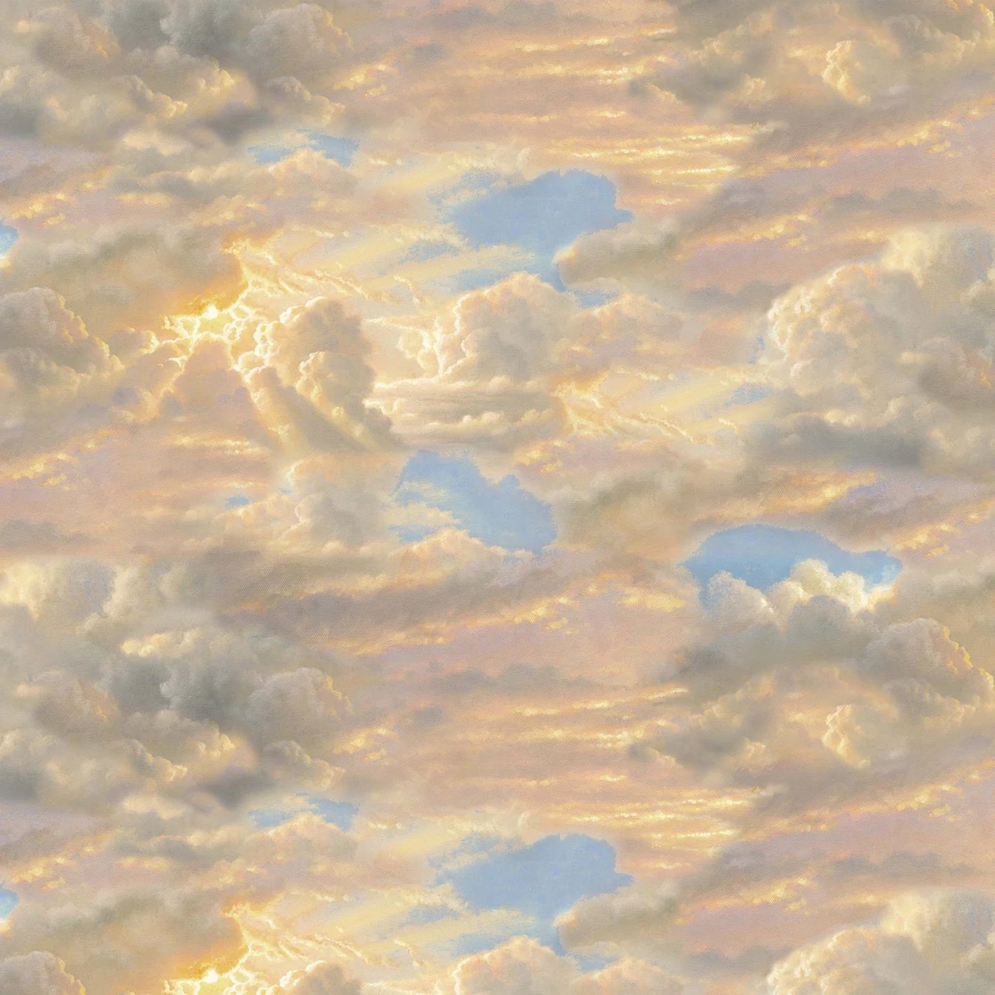 Landscape Medley Sky Multi Elizabeth's Studio Cotton Fabric ES-9617-MULTI