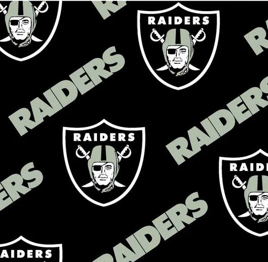 Las Vegas Raiders  NFL Football Logo Fabric Traditions Cotton Fabric NFL-70641DN