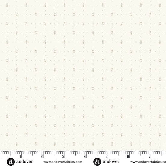 Latte Circle & Dots Cream Andover Fabrics Cotton Fabric AF-A-1270-L