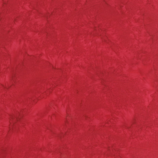 Lava Solids Batiks Lipstick Red Anthology Cotton Fabric