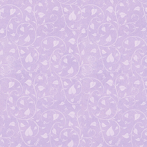 Lavender Garden Small Vine Jane Shasky Henry Glass Cotton Fabric