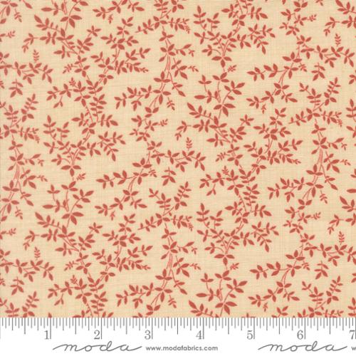 Le Jardin Rouge Jonquille Blenders Leaves Vine Pearl Beige French General Moda Cotton Fabric MD-36156-15
