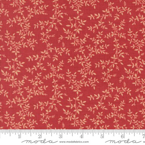 Le Jardin Rouge Jonquille Blenders Leaves Vine Rouge Brown Red French General Moda Cotton Fabric MD-36156-11