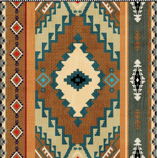 Legends Indian Blanket Tan Beige Oasis Fabrics Cotton Fabric OA-598052