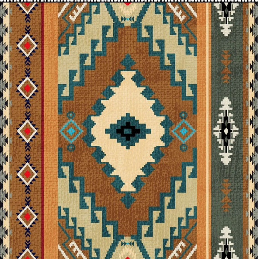 Legends Indian Blanket Tan Oasis Fabrics Cotton Fabric OA-598052