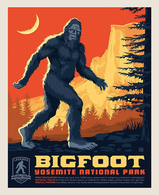 Legends of the National Parks Bigfoot Panel 36" Anderson Design Riley Blake Cotton Fabric RB-PD13286-BIGFOOT