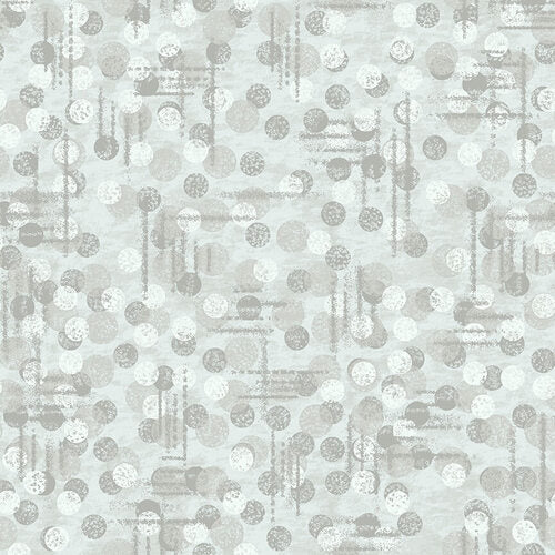 Light Gray Tonal Texture Blender Jot Dot Blank Quilting Cotton Fabric