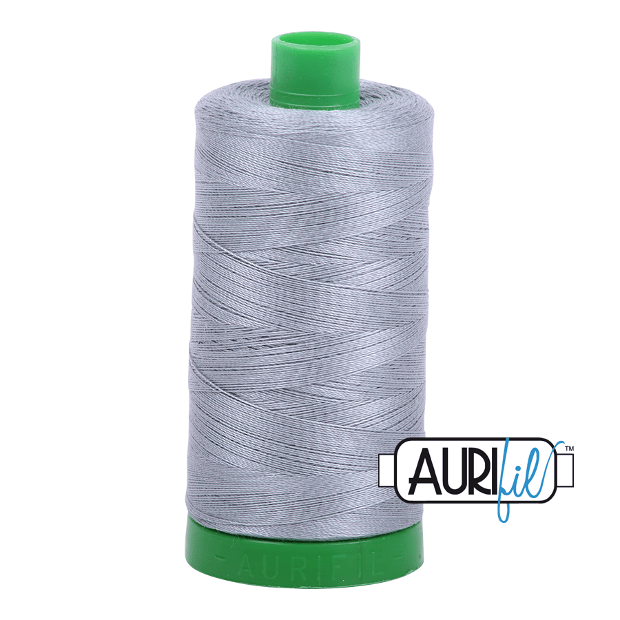 Light Blue Grey 40 wt 1094 yd Large Spool Aurifil Cotton Quilting Thread AF-MK40SC6-2610