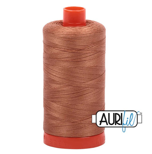 Light Chestnut Brown Aurifil Cotton Quilting Thread Solid 50wt 1300m 1422yds Aurifil AF-A1050-2330